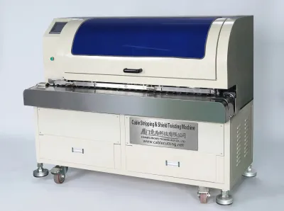 Automatický stroj na odizolování kabelů a kroucení stínění CS-BST007