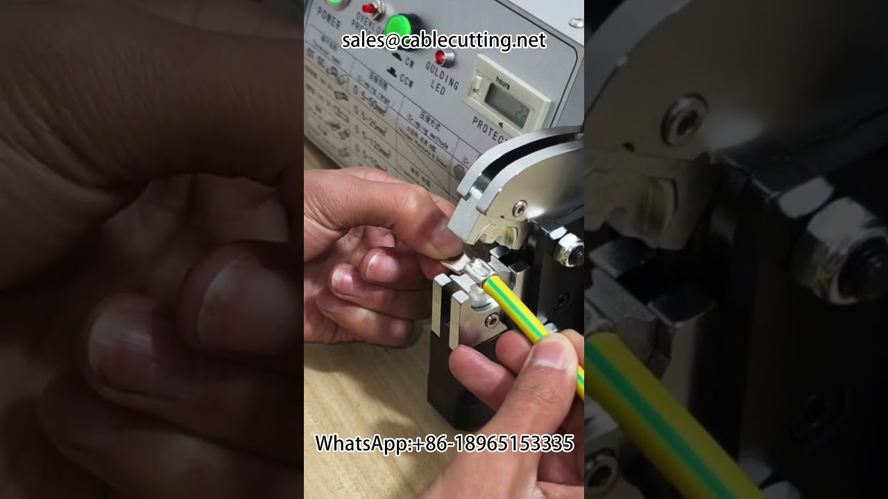 Čistě elektrický krimpovací stroj na terminály 0,5–70 mm²