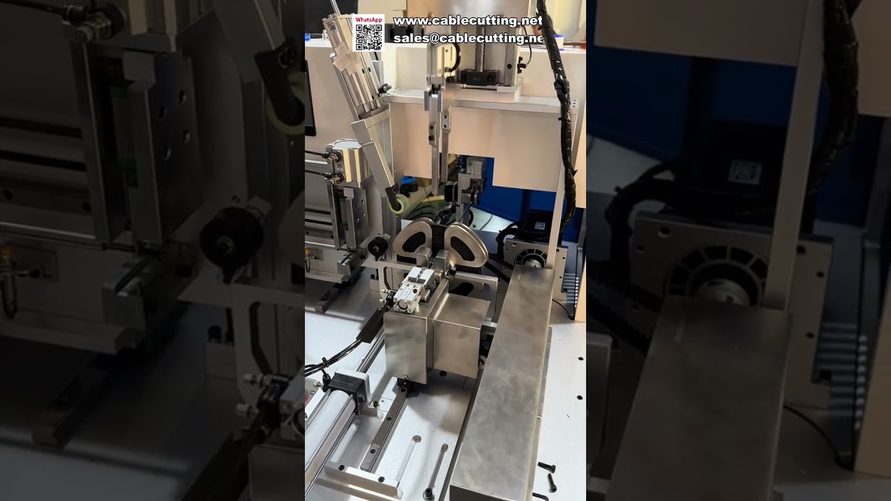 Plně automatický stroj na měření, řezání, navíjení a vázání drátů