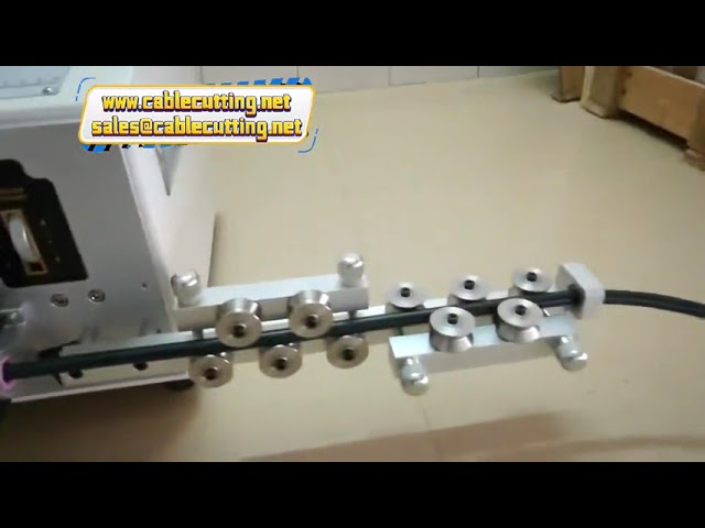 striper cable making equipment  outer and inner core pneumatic two core copar sheathed wire strippin
