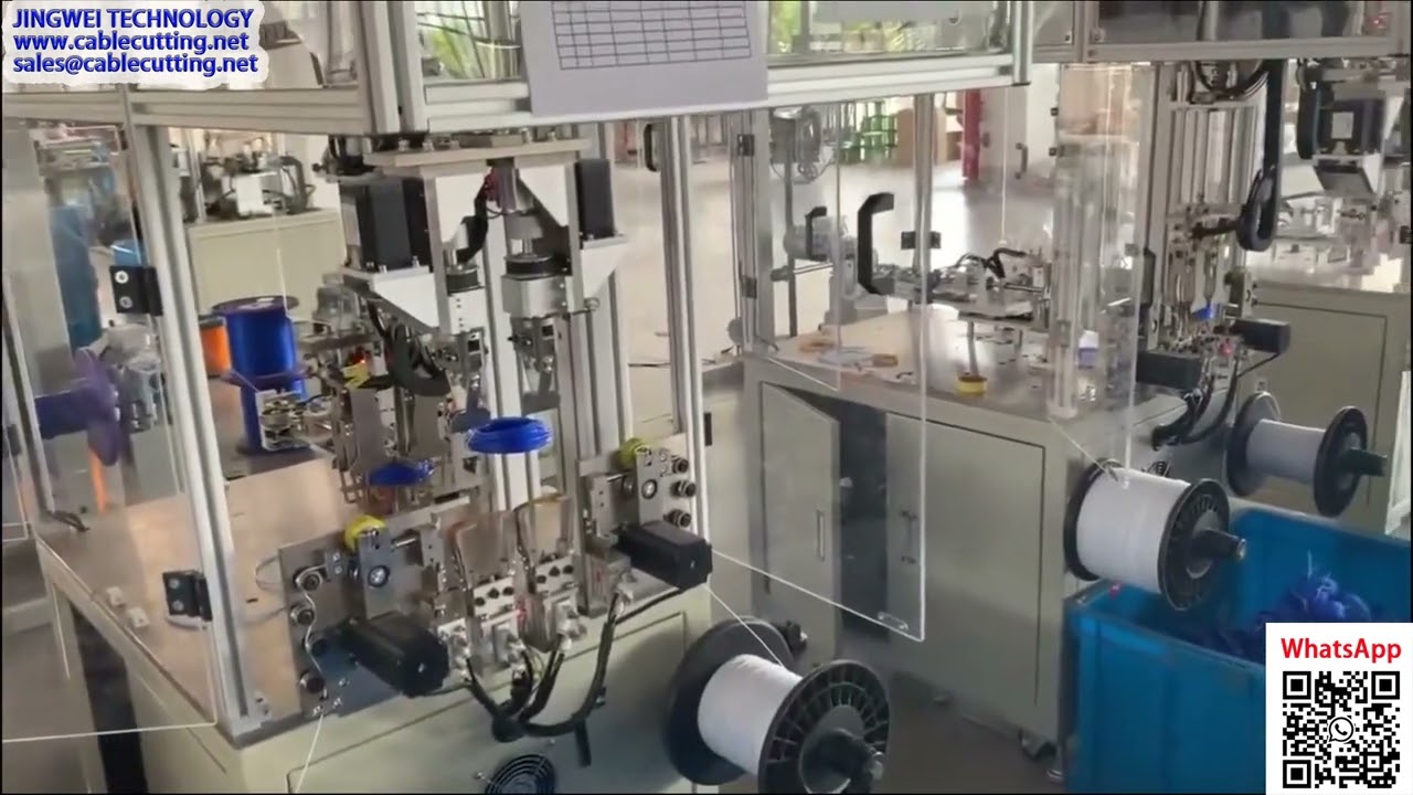 Automatic Trimmer Line Winding and Tying Machine  Live Production Run