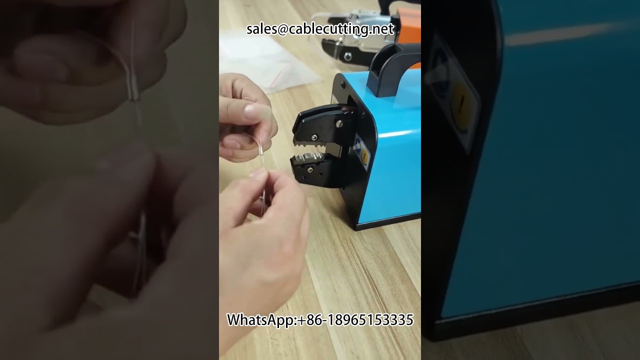 Fishing line crimping machine