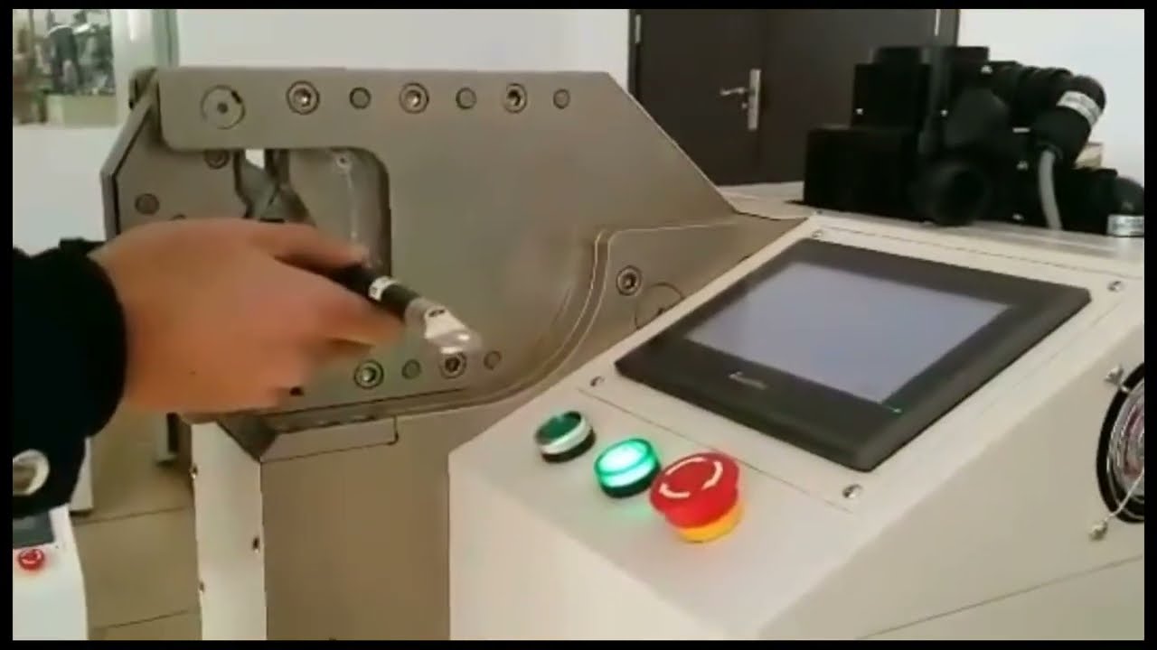 20tunový 120mm krimpovací stroj na hexagonální konektory s pohonem servomotoru