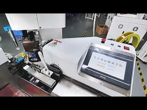 Plně automatický stroj na krimpování a pocínování pinových konektorů | Jednostranný lis