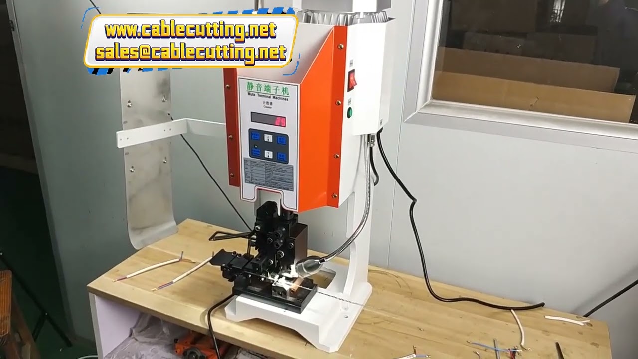 3T Pneumatic Wire Pressing Equipment Terminal Crimping Machine Side  End Feed Grain OTP Applicator