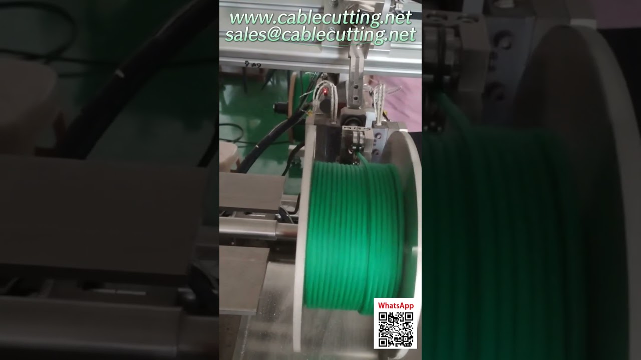 Automatický svazkovací stroj na lana 4mm x 100m – efektivní balení cívek