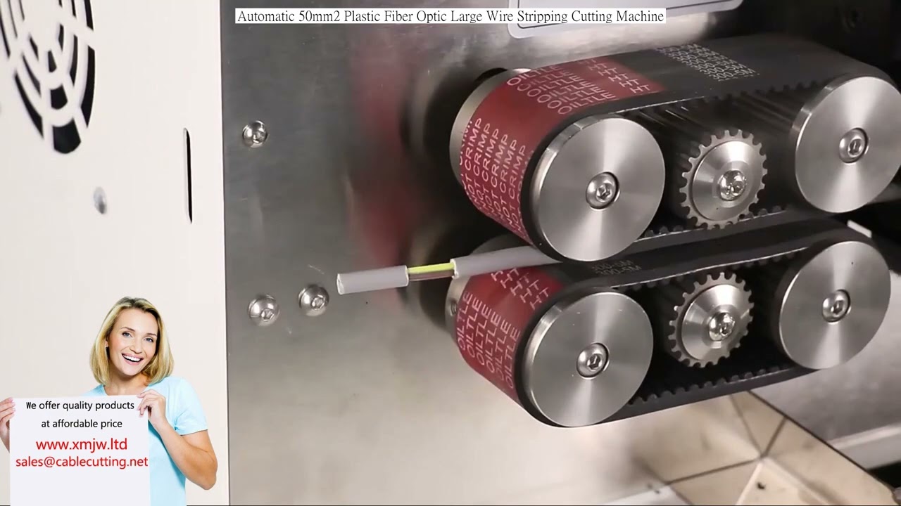 Automatický odizolovávač a řezačka velkých kabelů 50mm² – pro plastová optická vlákna