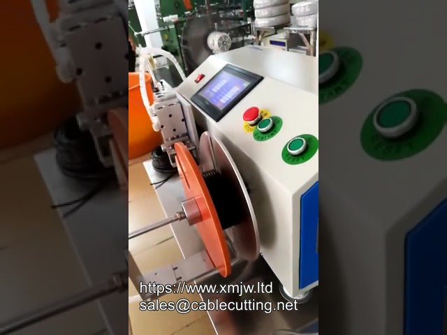 Poloautomatický navíjecí a vázací stroj na drát a kabely | Cívkový navíjecí stroj