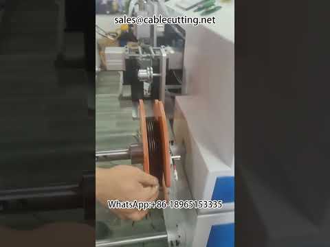 Automatické počítání metrů, řezání, odizolování a navíjení kabelů | Stroj pro průmyslovou automatizaci