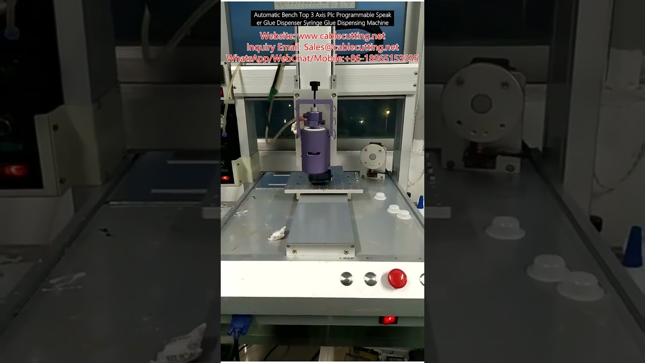 Automatický 3-osý PLC dávkovač lepidla pro reproduktory | Stolní programovatelný dávkovací stroj