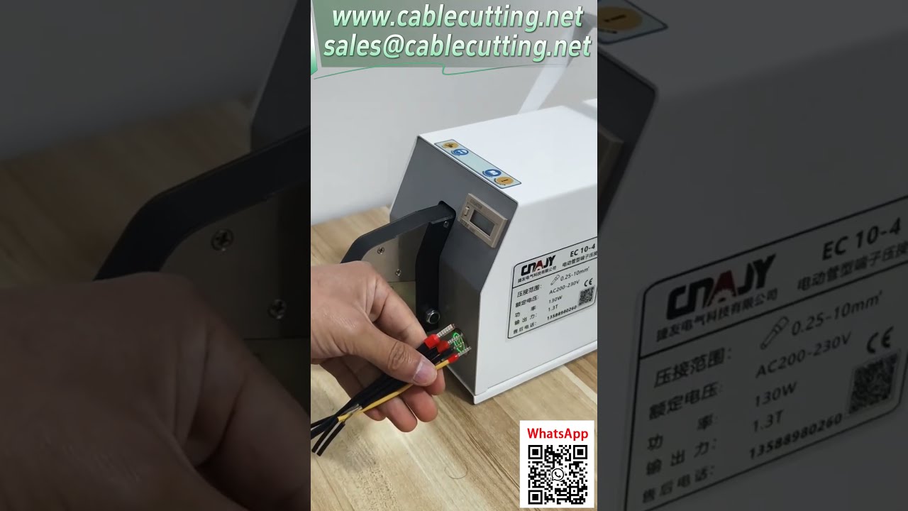 EC 10-4 – Elektrický krimpovací stroj na dutinkové koncovky (ukázka modelu)