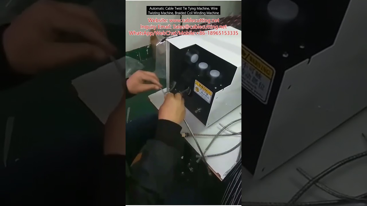 Automatický stroj na vázání kabelů, kroucení drátů a navíjení spletených cívek – vysoká rychlost a preciznost