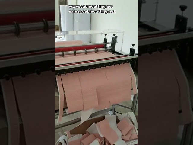 Automatický CNC příčný řezací stroj na netkané textilie - polohování vzduchovým nožem pro rouškovou látku