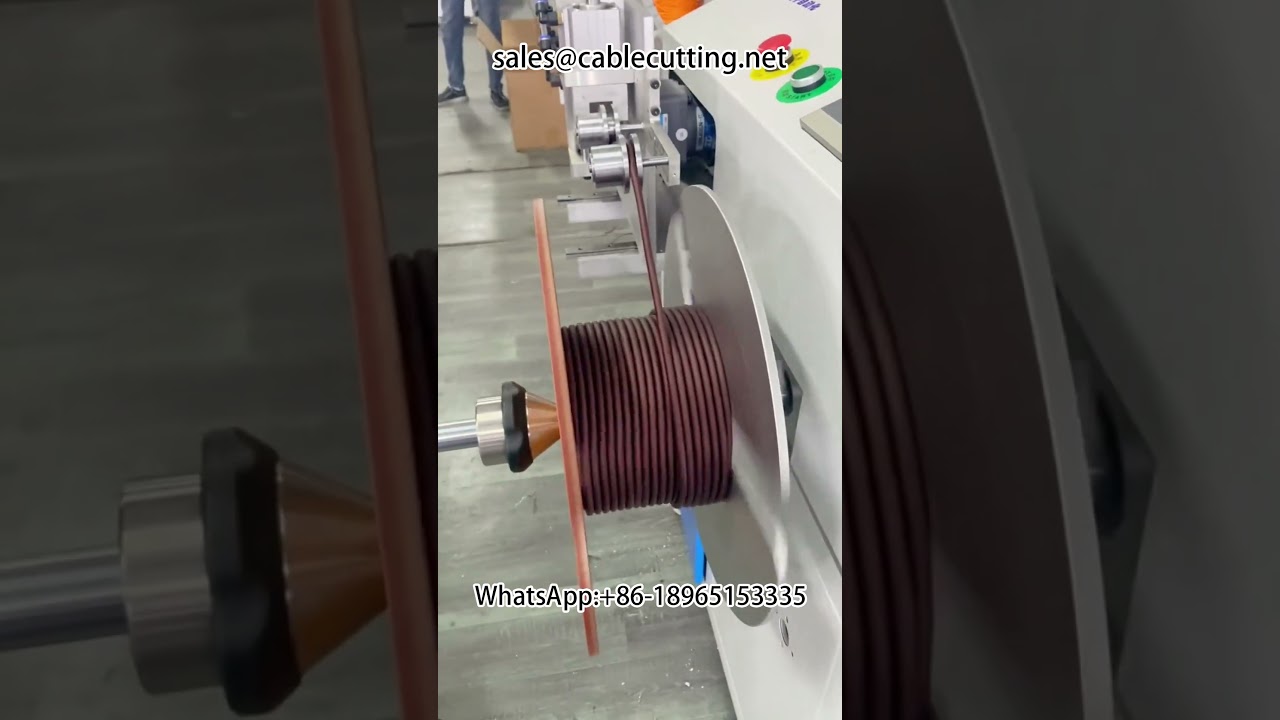 Audio Cable Spooling Machine with Automatic Meter Counting Winder