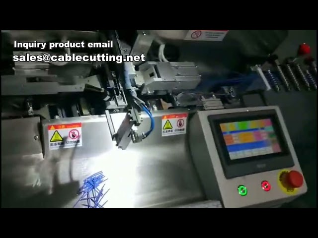 Automatický stroj na odizolování, kroucení a pocínování drátů | Stroj na pocínování malých drátů