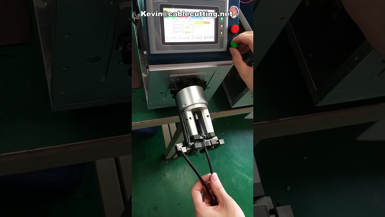 Poloautomatický odizolovávač tlustých koaxiálních kabelů – přesný a efektivní stroj na prodej