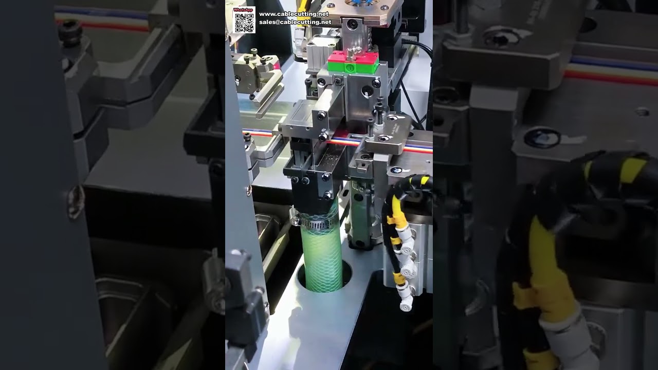 Plně automatický stroj na řezání, odizolování a krimpování kabelů - Shorts